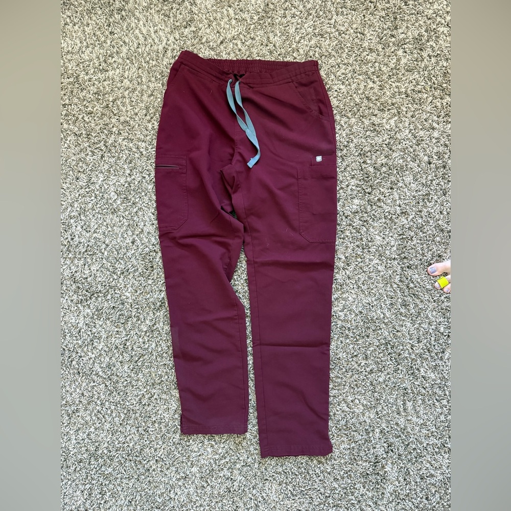 Figs Women’s Burgundy Technical Yola-Skinny Scrub Pants